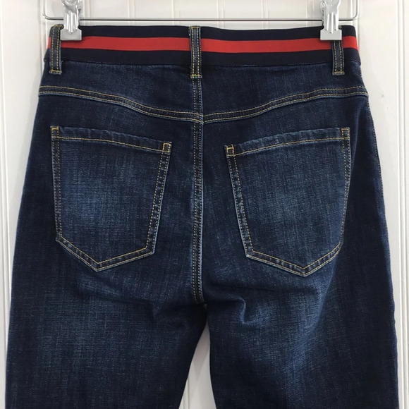 Cabi Skinny Jeans Dark Wash Button Fly High Rise - Picture 5 of 11